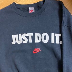 RARE Vintage 90s NIKE JUST DO IT crewneck MINT